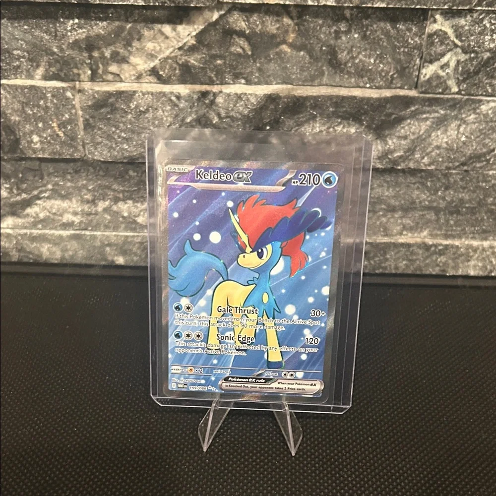 keldeo ex pokemon card 2025 Pokemon - WHT EN - White Flare - Keldeo EX #159 - Ultra Rare main image 0